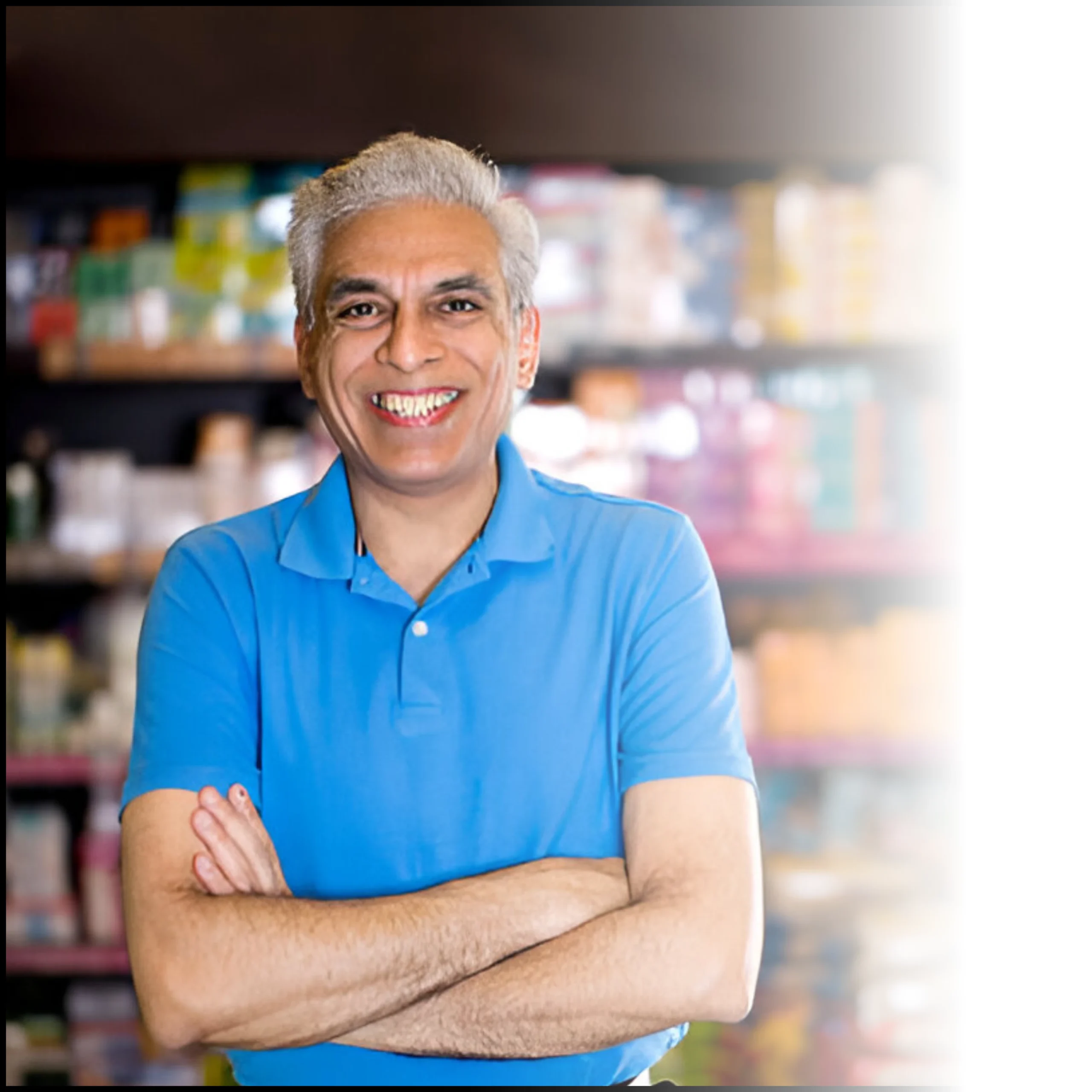 Smiling man enjoying online internet advertising success for small businesses, helping growing a business fast with Spoonbill Sites.